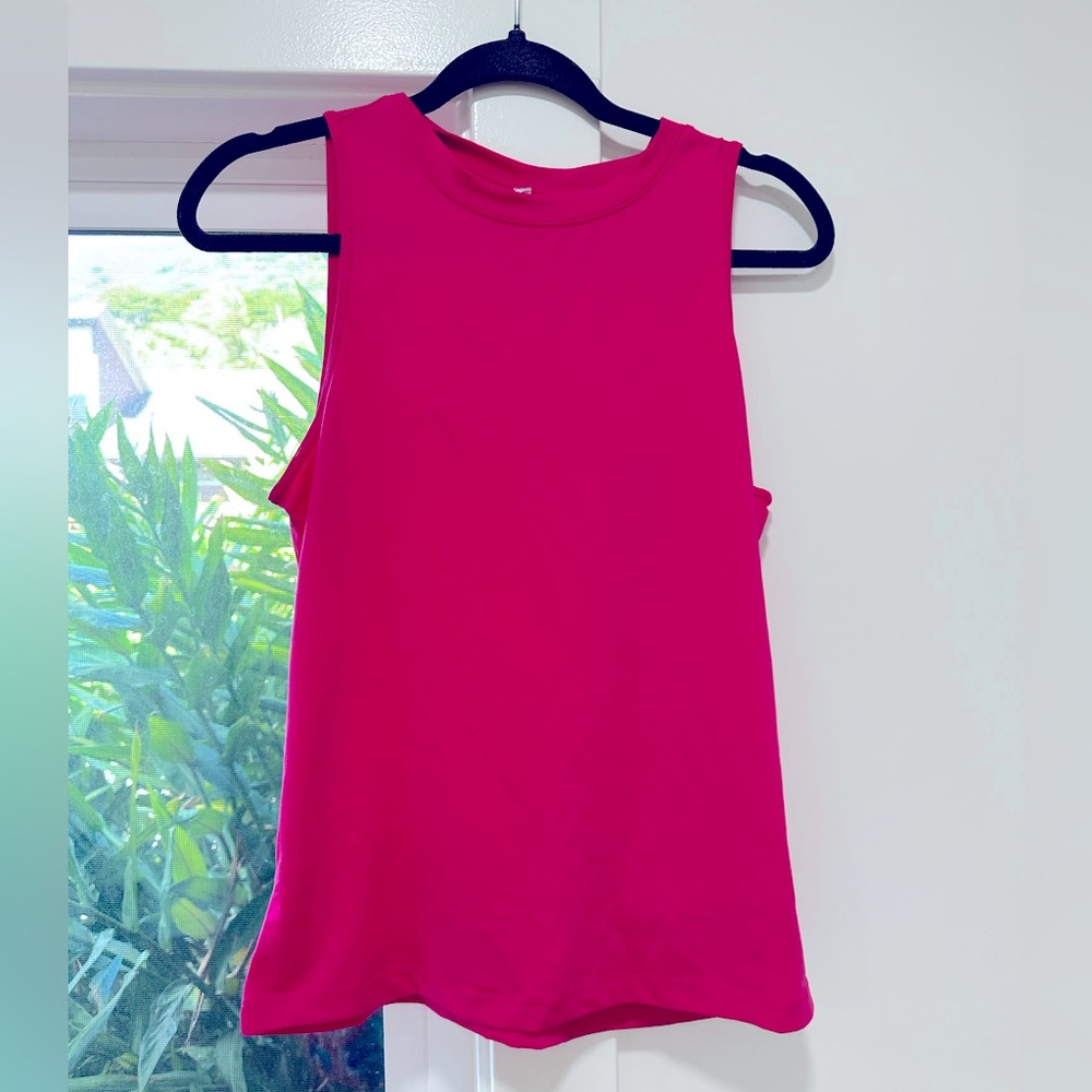 Hot Pink Dry Flex Open Back Tank size XS NWOT